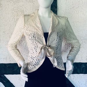 The Limited Lace ivory colored jacket size 2